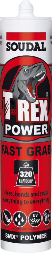 SOUDAL - T-REX POWER BOND - BRIGHT WHITE 290 ML